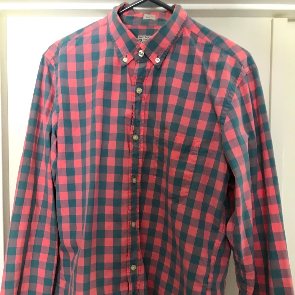 J.CREW Casual Checkered Button Down Long Sleeve M